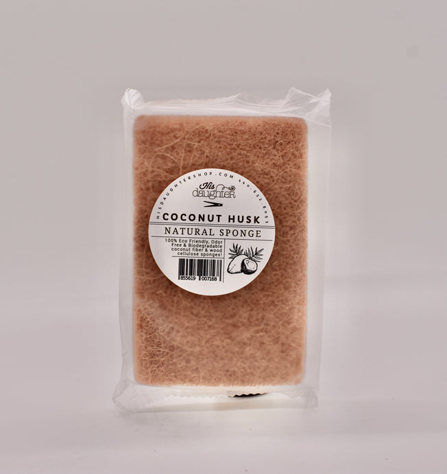 Coconut Husk Natural Sponge